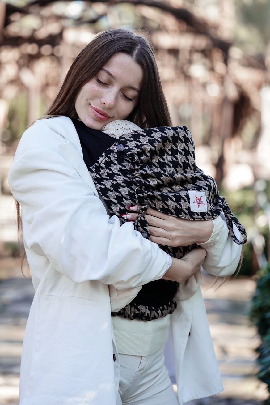 Mommy Bag Houndstooth black